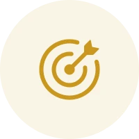 Target icon with arrow in center